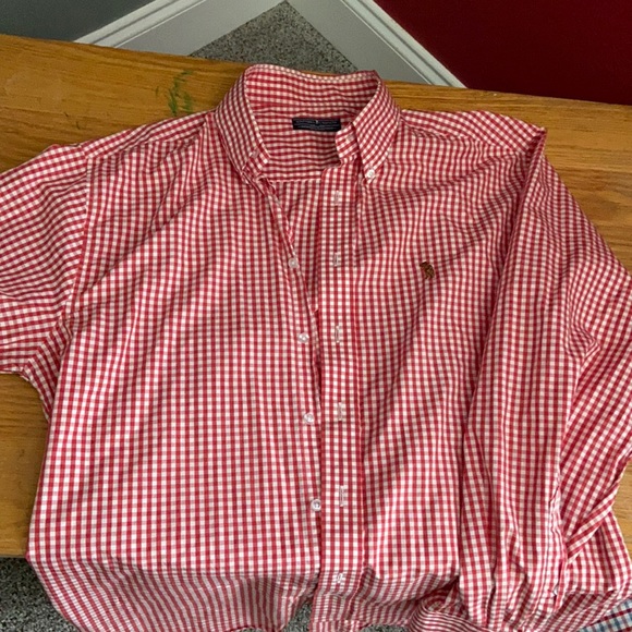 Shirts Mens Red Gingham Button Down Poshmark